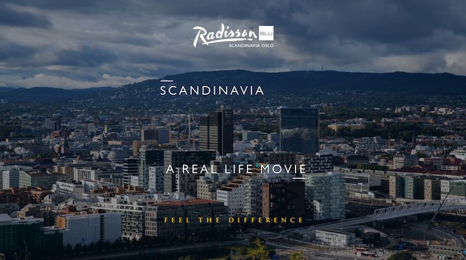 Radisson Blu Scandinavia Hotel, Oslo - Vy över fasaden
