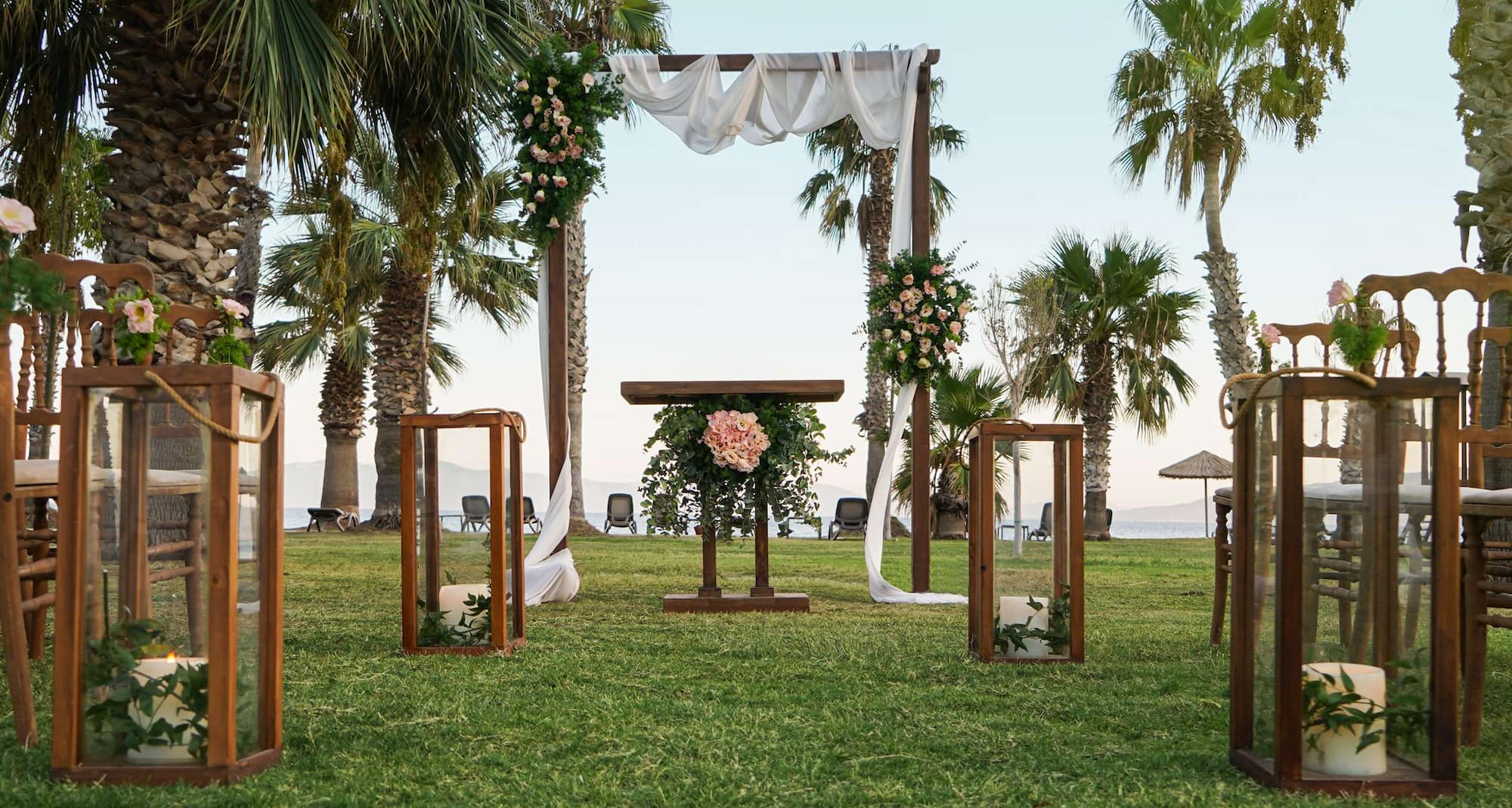 Radisson Collection Hotel, Bodrum - Outdoor wedding venue set-up