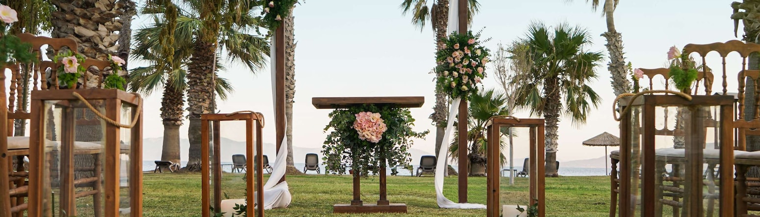 Radisson Collection Hotel, Bodrum - Outdoor wedding venue set-up