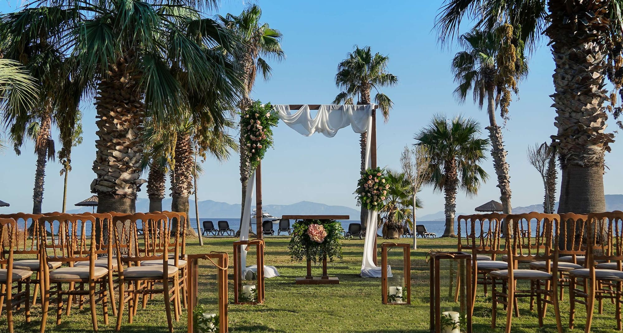 Radisson Collection Hotel, Bodrum - Outdoor wedding venue set-up