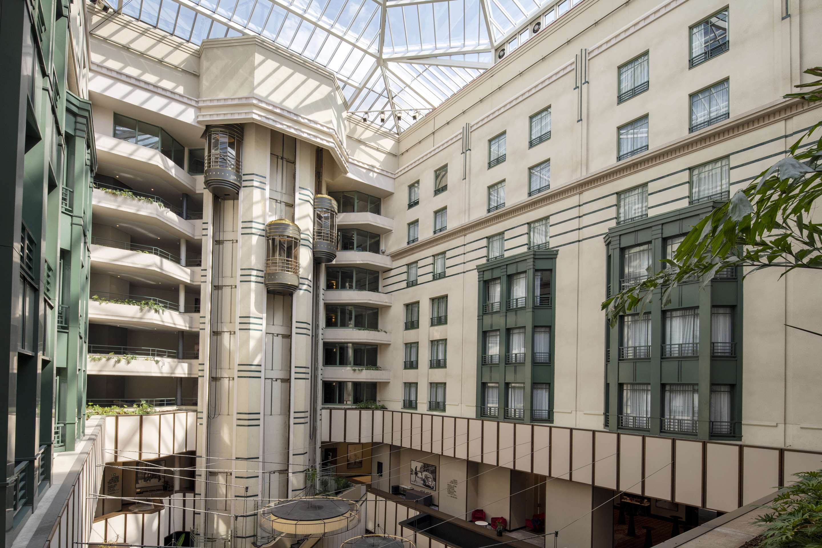 Radisson Collection Hotel, Grand Place Brussels - Atrium with panoramic elevators