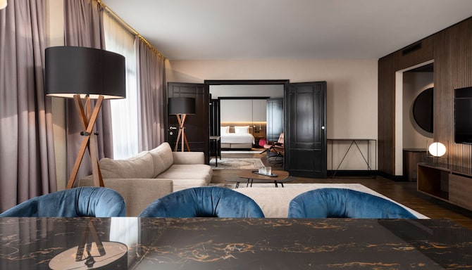 Radisson Collection Hotel, Grand Place Brussels - Presidential Suite, view from the dining room