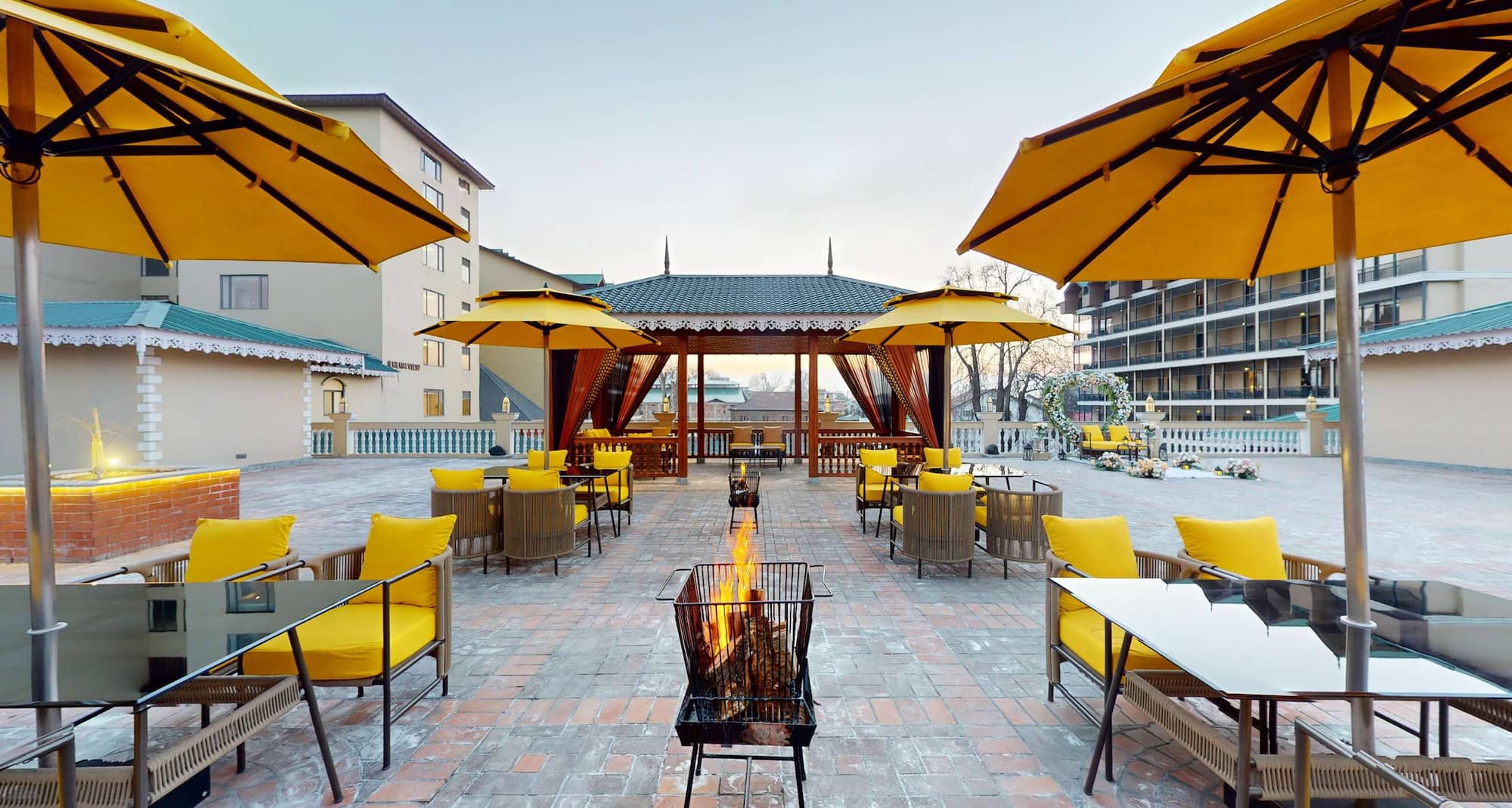 Radisson Collection Hotel and Spa, Riverfront Srinagar - Terrace Deck Wedding Vibe