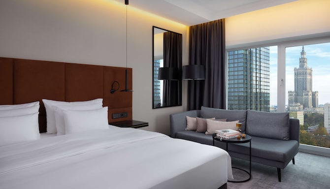 Radisson Collection Hotel, Warsaw - City view guest room king bed