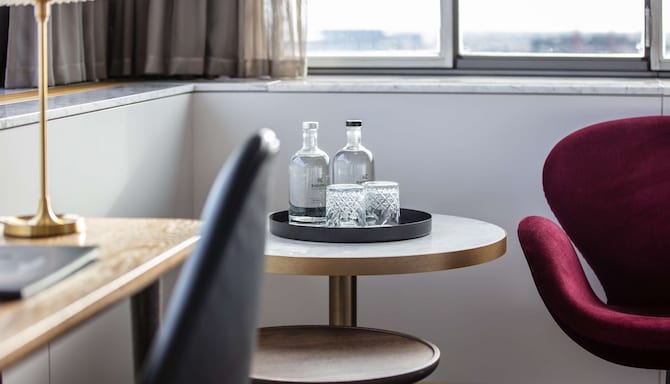 Radisson Collection Royal Hotel, Copenhagen - Collection Premium Corner Room desk & coffee table