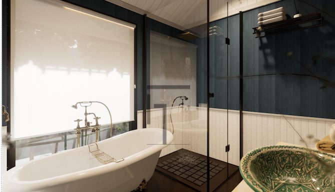 Radisson Golf Resort Pahalgam - Villa Washroom CGI Recreation