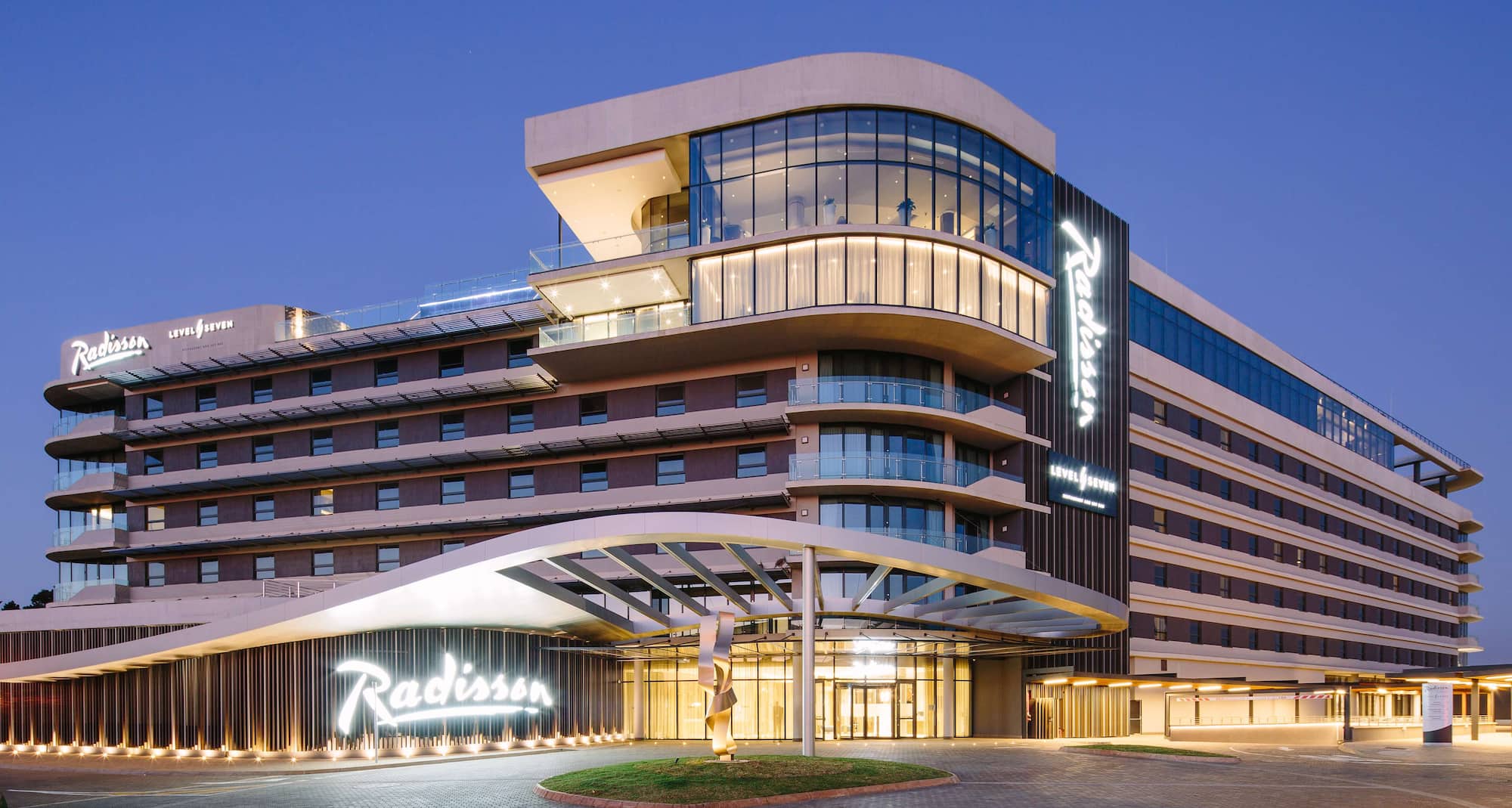 Radisson Hotel and Convention Centre OR Tambo Airport - Exterior night