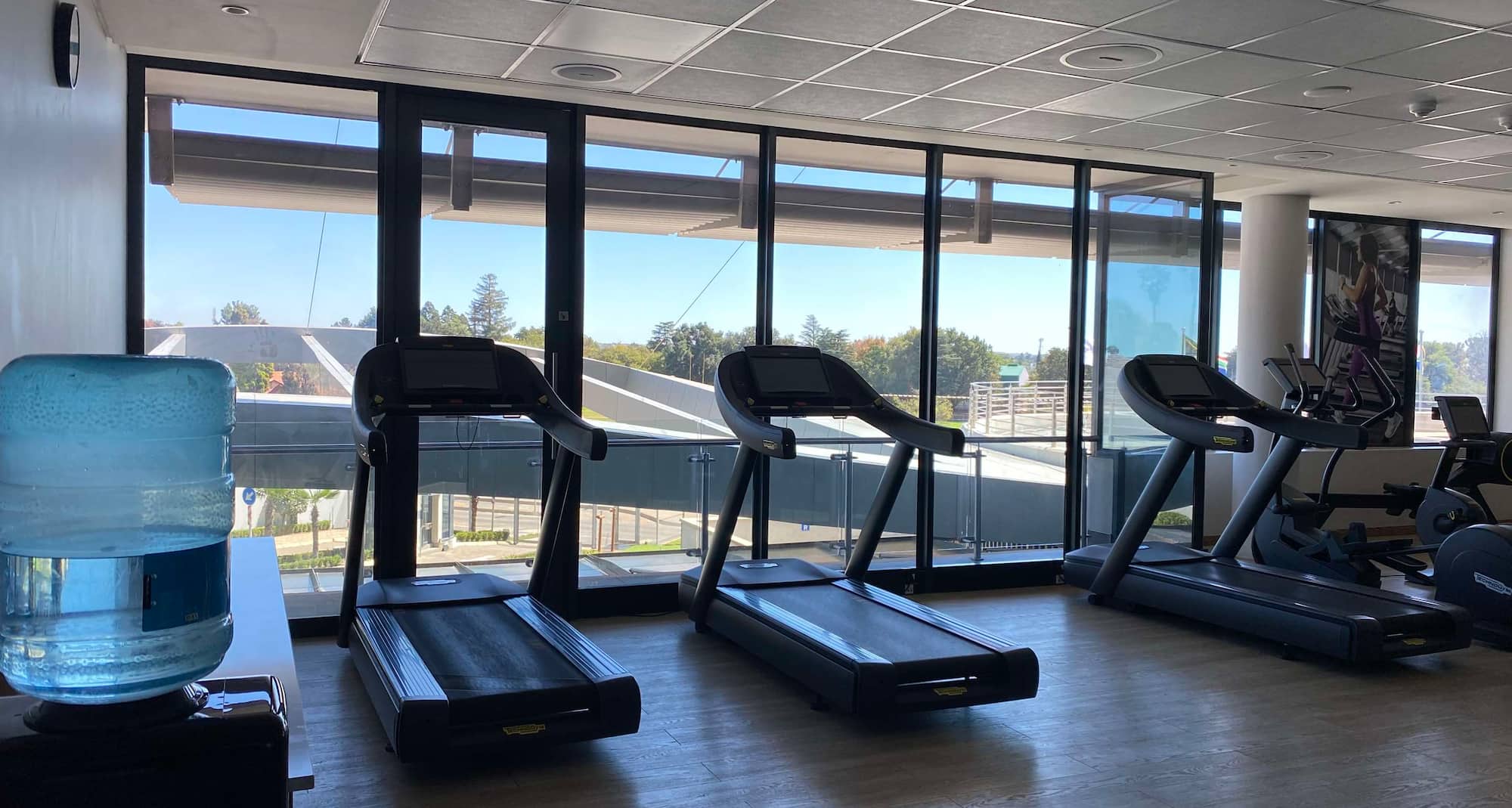 Radisson Hotel & Convention Centre, Johannesburg, O.R. Tambo - Gym with spa view
