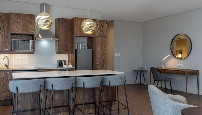 Radisson Hotel and Convention Centre OR Tambo Airport - Boutique Building - One Bedroom Apartment kitchen