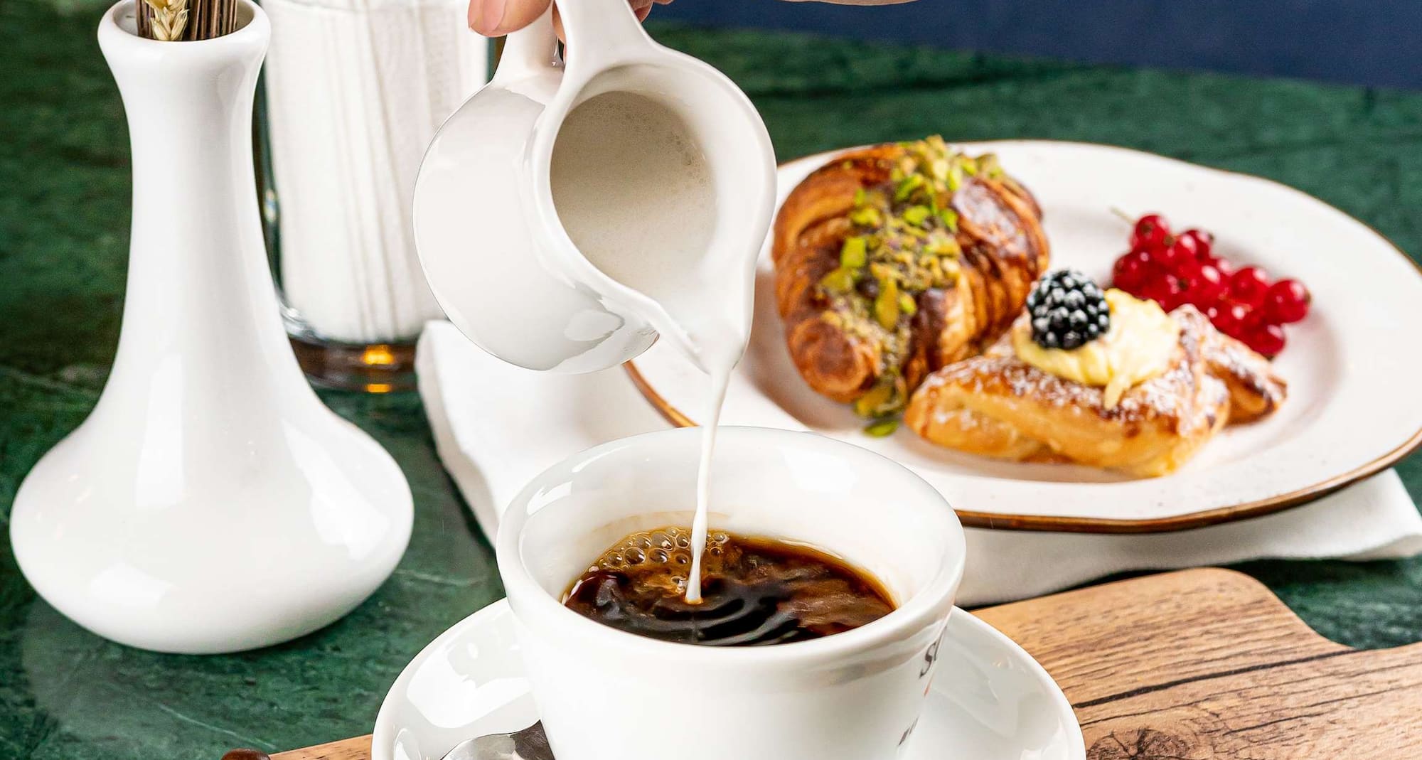 Radisson Hotel Astana - Croissant with fresh coffee - perfect for breakfast