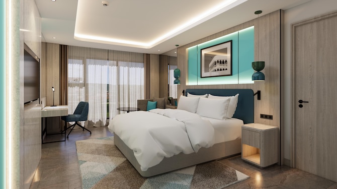 Radisson Hotel Clover Phuket Kata - Standard Room Connecting CGI Recreation