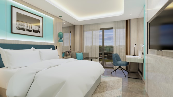 Radisson Hotel Clover Phuket Kata - Superior Room With Balcony CGI Recreation