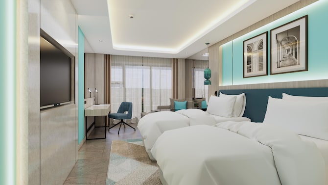 Radisson Hotel Clover Phuket Kata - Standard Room Twin CGI Recreation