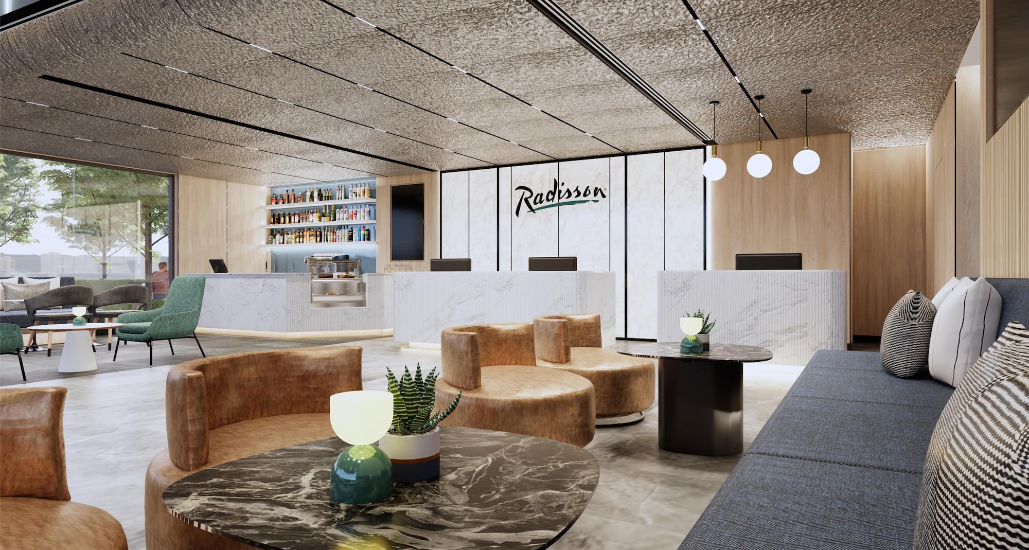 Radisson Hotel Clover Phuket Kata - Lobby CGI Recreation