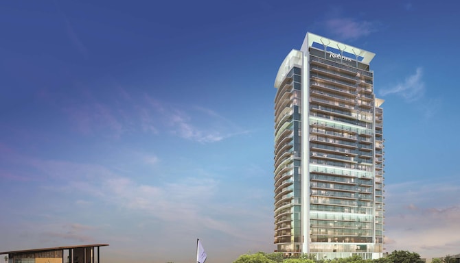 Radisson Hotel, Dubai Damac Hills - Facade render