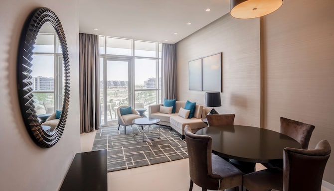 Radisson Hotel Dubai Damac Hills - Two Bedroom Suite living room