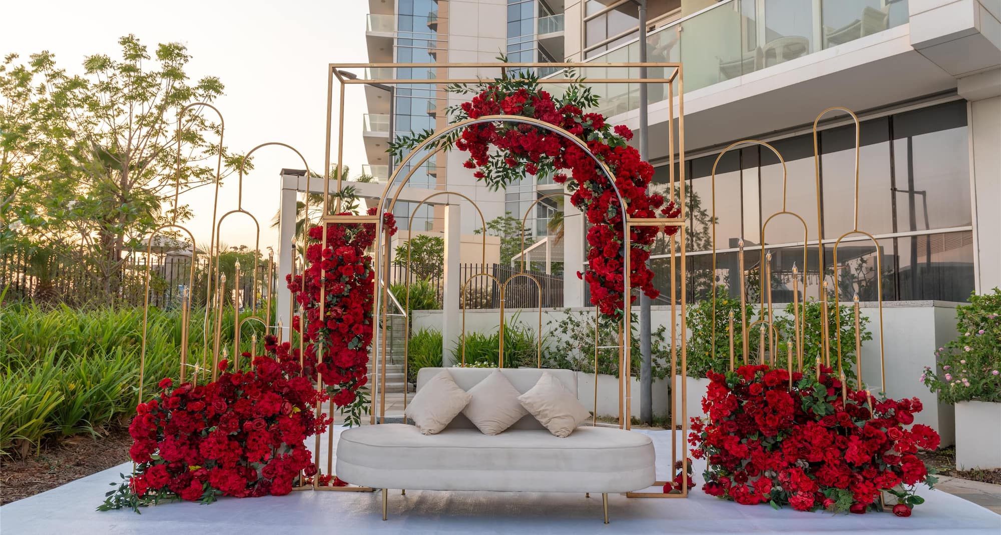 Radisson Hotel Dubai Damac Hills - Wedding set up - Hills Pools Deck