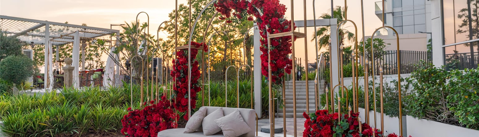 Radisson Hotel Dubai Damac Hills - Wedding set up - Hills Pools Deck