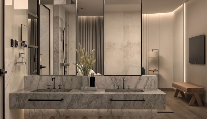 Radisson Hotel Jeddah Tahlia - Suite bathroom