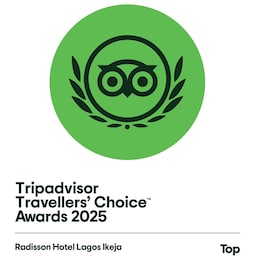 Radisson Hotel Lagos Ikeja - Trip Advisor Award Radisson Hotel Lagos Ikeja