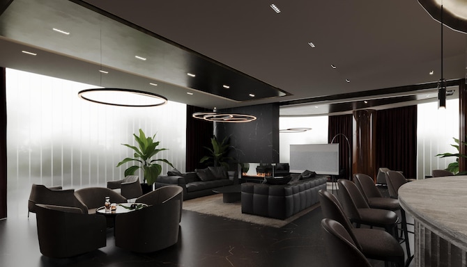 Radisson Hotel Osmaniye - Chairman s lounge club (CGI Recreation)