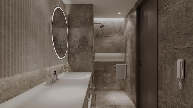 Radisson Hotel Osmaniye - Guest Room Bath (CGI Recreation)