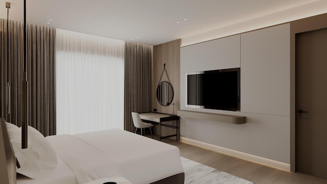 Radisson Hotel Osmaniye - One Bedroom Suite with Balcony (CGI Recreation)
