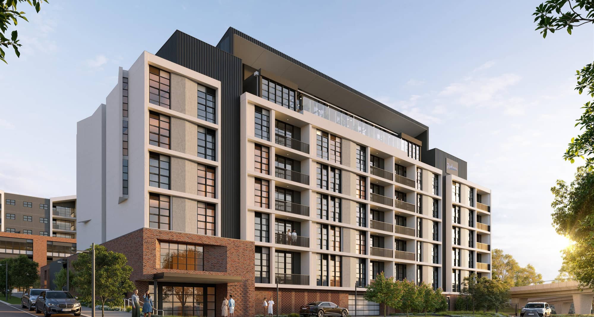 Radisson Hotel Perth - Hotel Exterior CGI Recreation