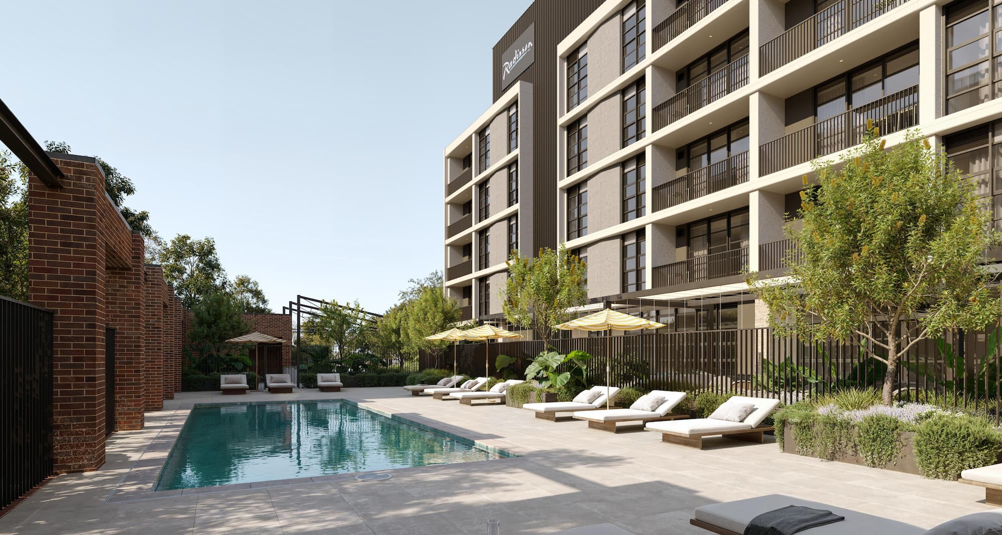 Radisson Hotel Perth - Outdoor Pool CGI Recreation