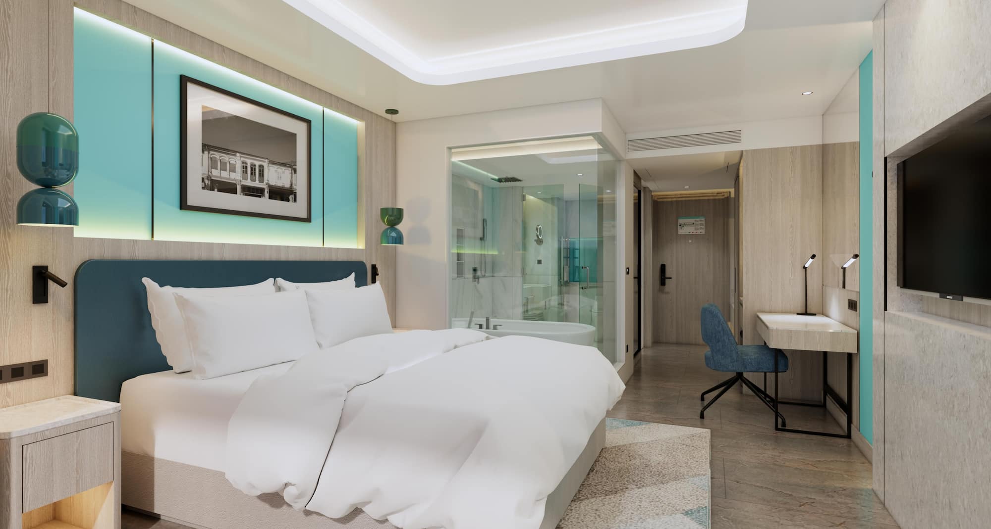 Radisson Hotel Phuket Kata - Premium Room with Pool Access CGI Recreation