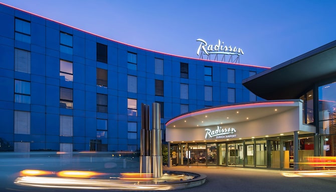 Radisson Hotel Zurich Airport - Exterior at Dusk