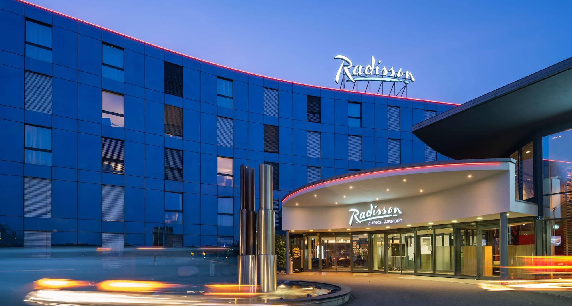 Radisson Hotel Zurich Airport - Exterior at Dusk