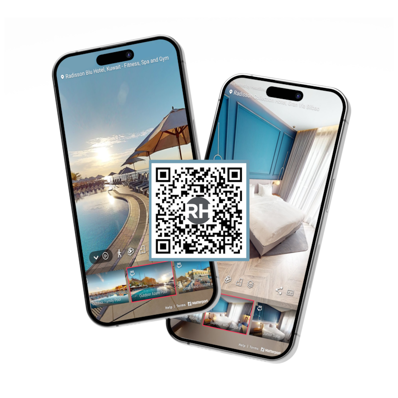 Radisson Hotels App - Virtual Tour with QR