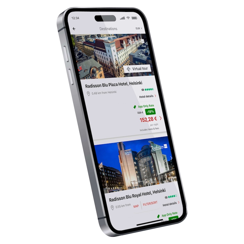 Aplikacja Radisson Hotels - AppOffers