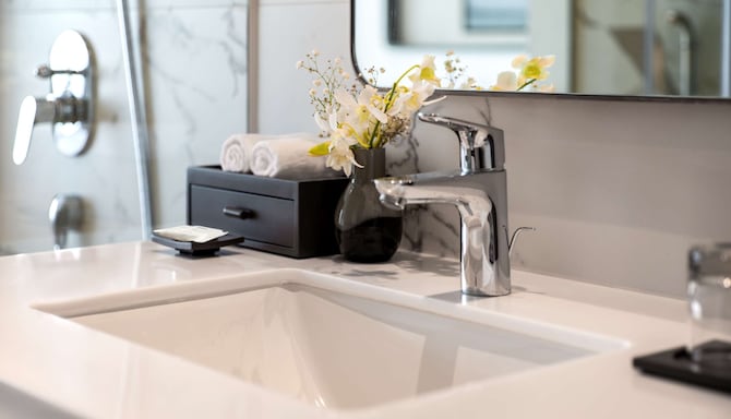 Guest room bathroom