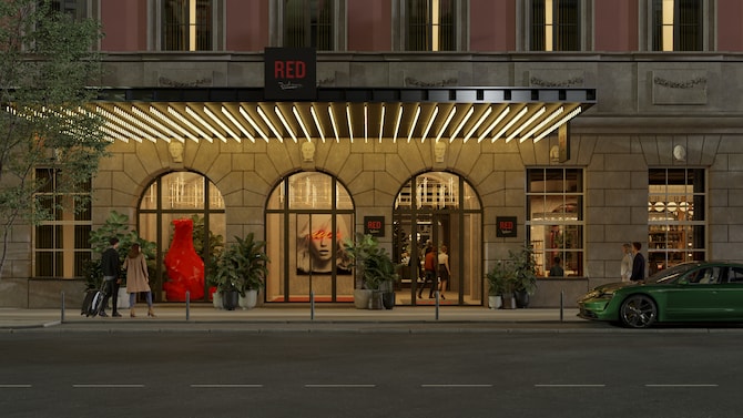 Radisson RED Berlin Potsdamer Platz - Hotel Entrance CGI Recreation