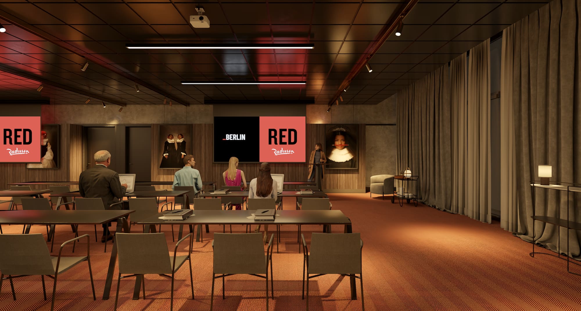 Radisson RED Berlin Potsdamer Platz - Meeting Room CGI Recreation