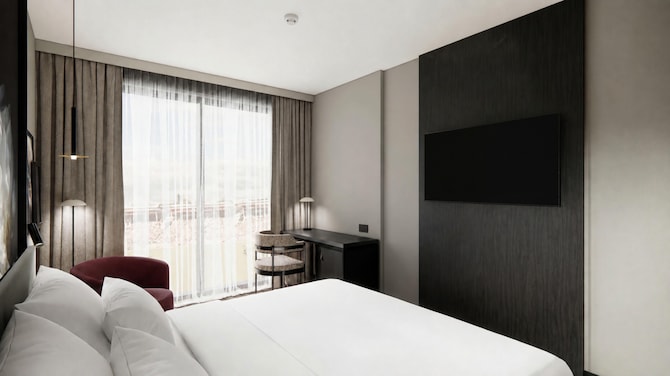 Radisson RED Birmingham Edgbaston Stadium - Superior Room - Pitch View - Terrace CGI Recreation