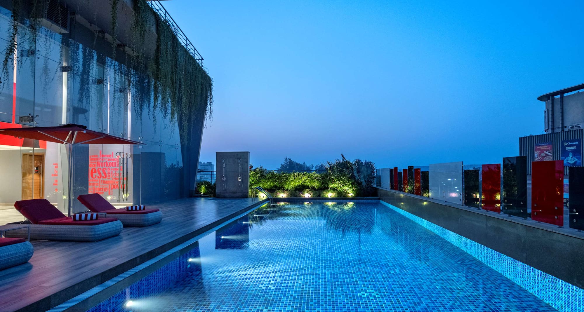 Radisson RED Chandigarh Mohali - Redsplash evening view