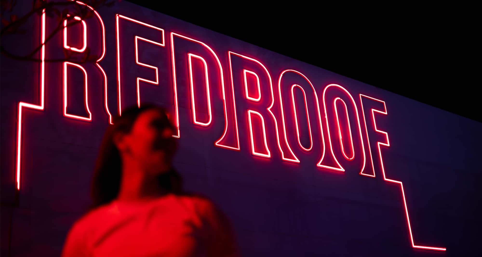 Radisson RED Dubai Silicon Oasis - REDRoof at night