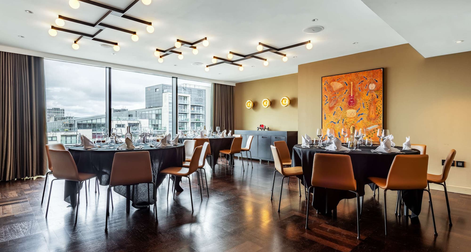 Radisson RED Glasgow - Studio 9 - Private dining set-up