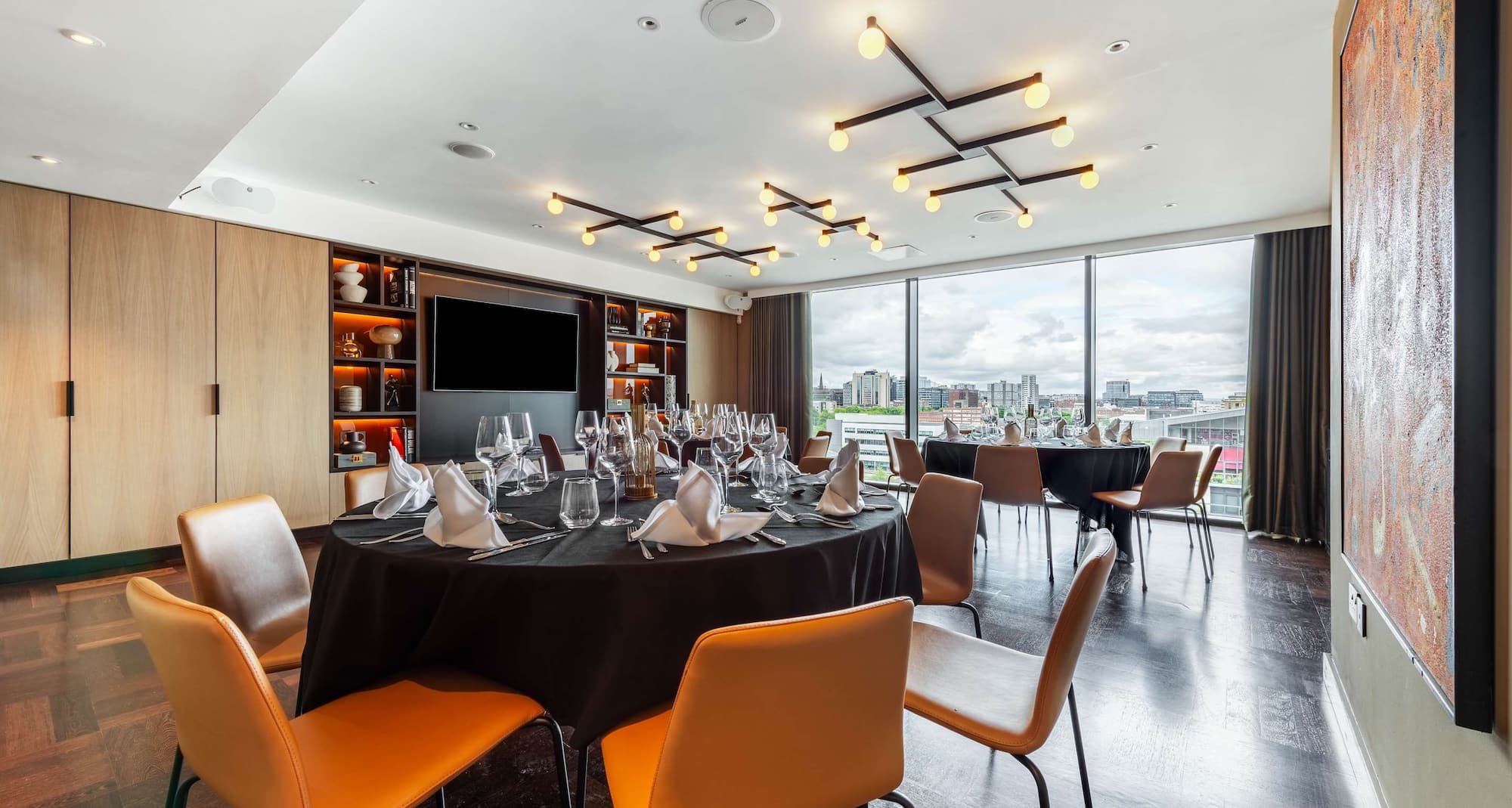 Radisson RED Glasgow - Studio 9 - Private dining set-up