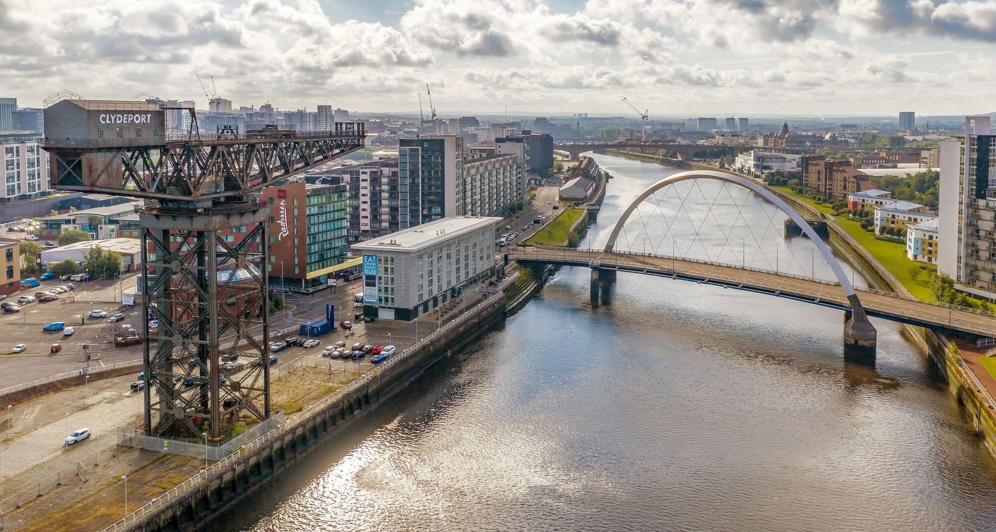 The Clyde Arc & the River Clyde, Glasgow