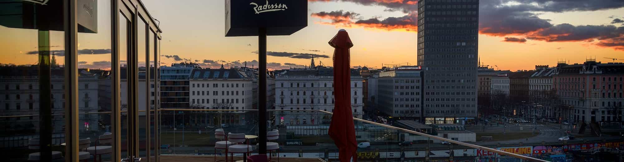 Radisson RED Vienna - Rooftop view