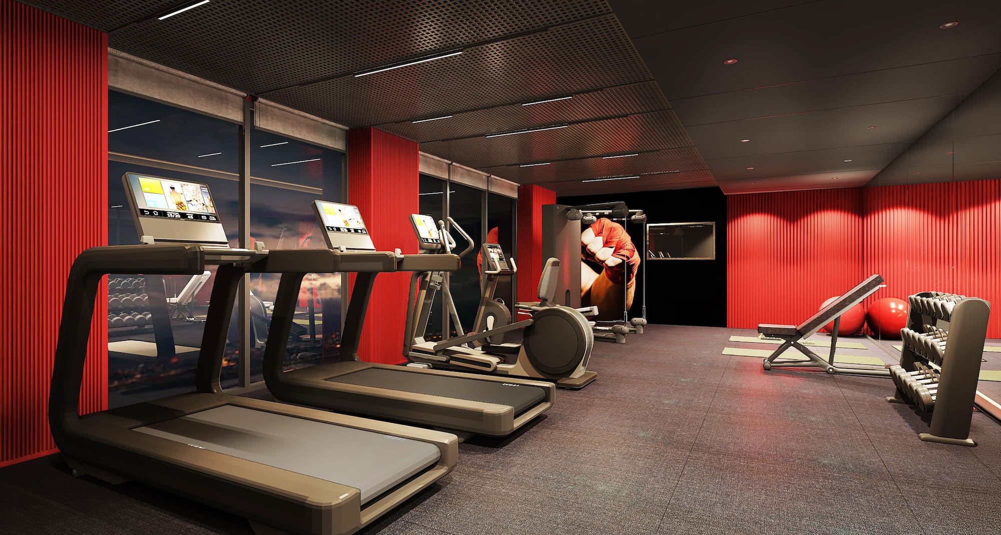 Radisson RED Vientiane - Gym CGI Recreation