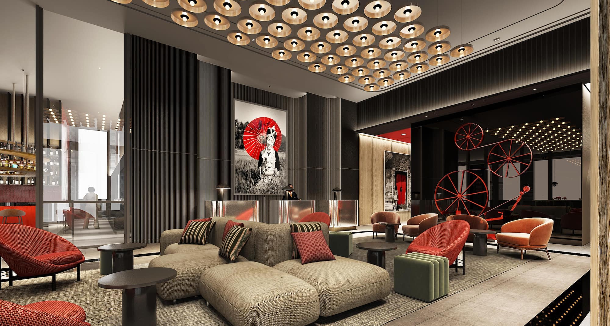 Radisson RED Vientiane - Lobby CGI Recreation