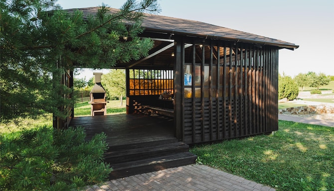 Radisson Residences, Zavidovo - BBQ tent on the beach