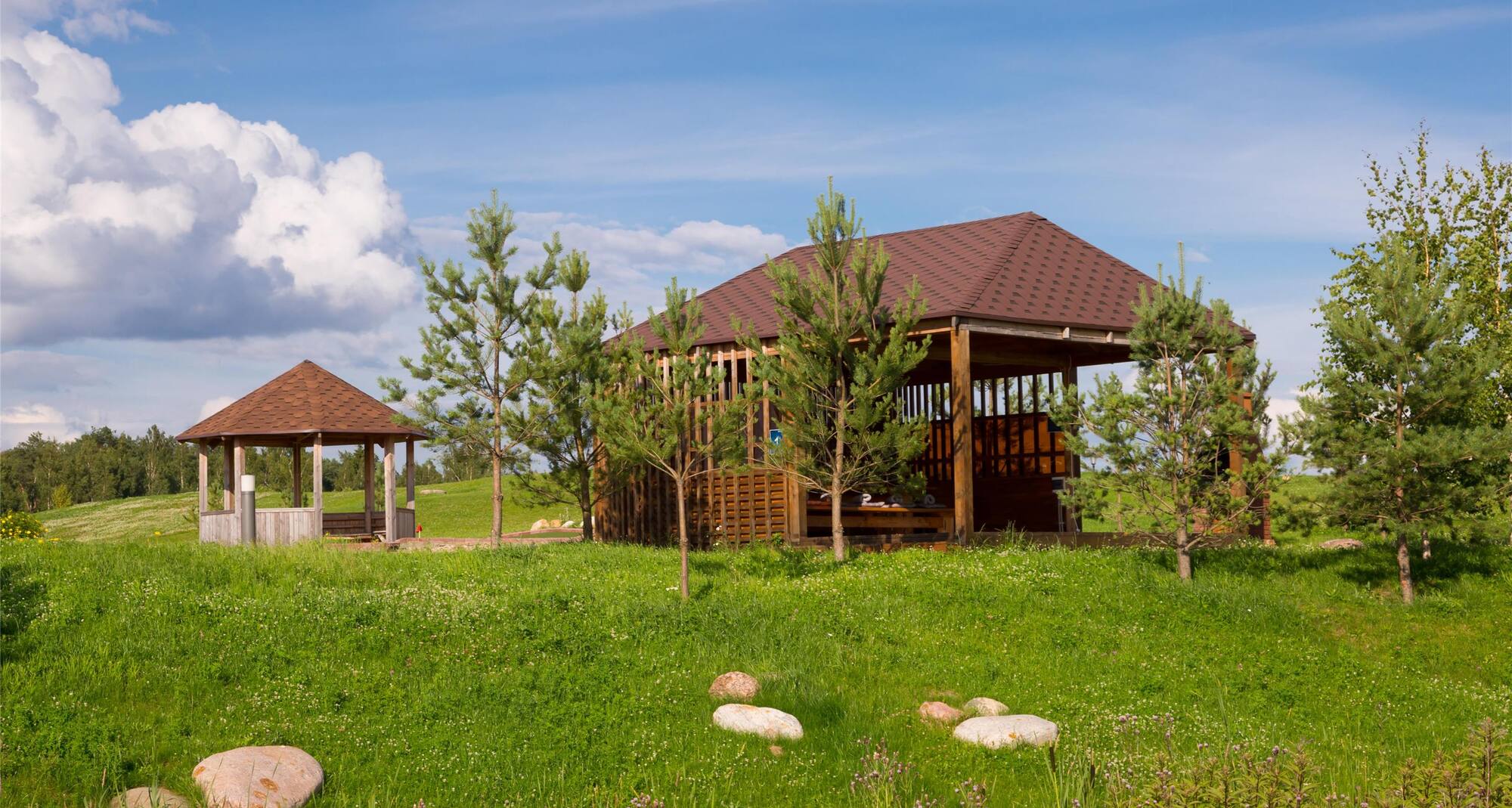 Radisson Residences, Zavidovo - BBQ tent on the beach