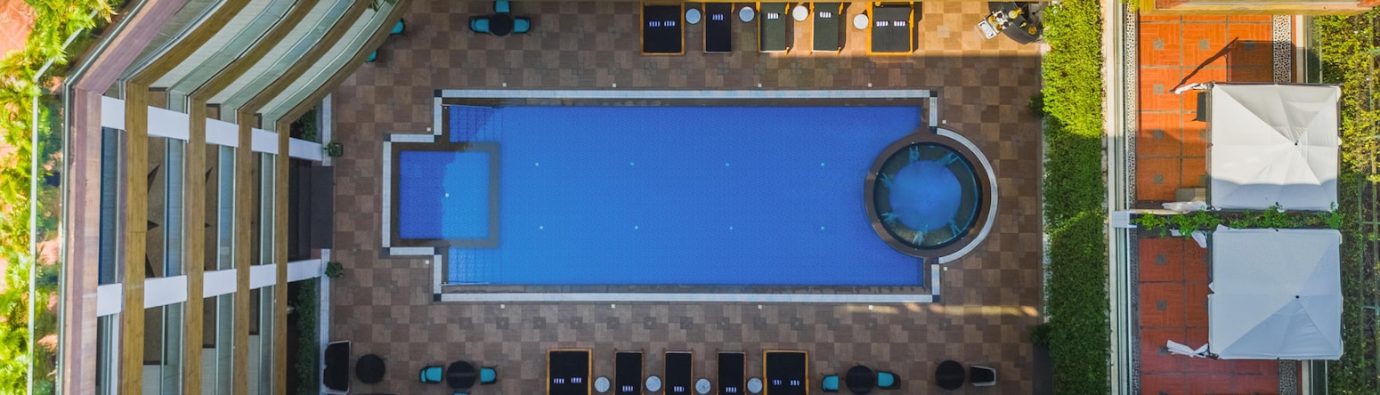 Radisson Resort Goa Baga - Pool Aerial View