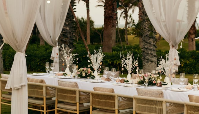 Radisson Resort Phan Thiet - Wedding Table Setup
